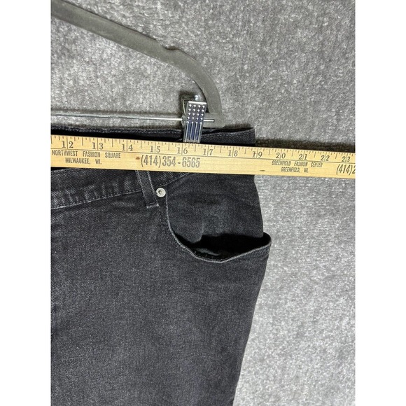 Tommy Hilfiger High Waist Jeans Womens Size 22 Stretch Black Denim Straight Leg - Picture 7 of 11